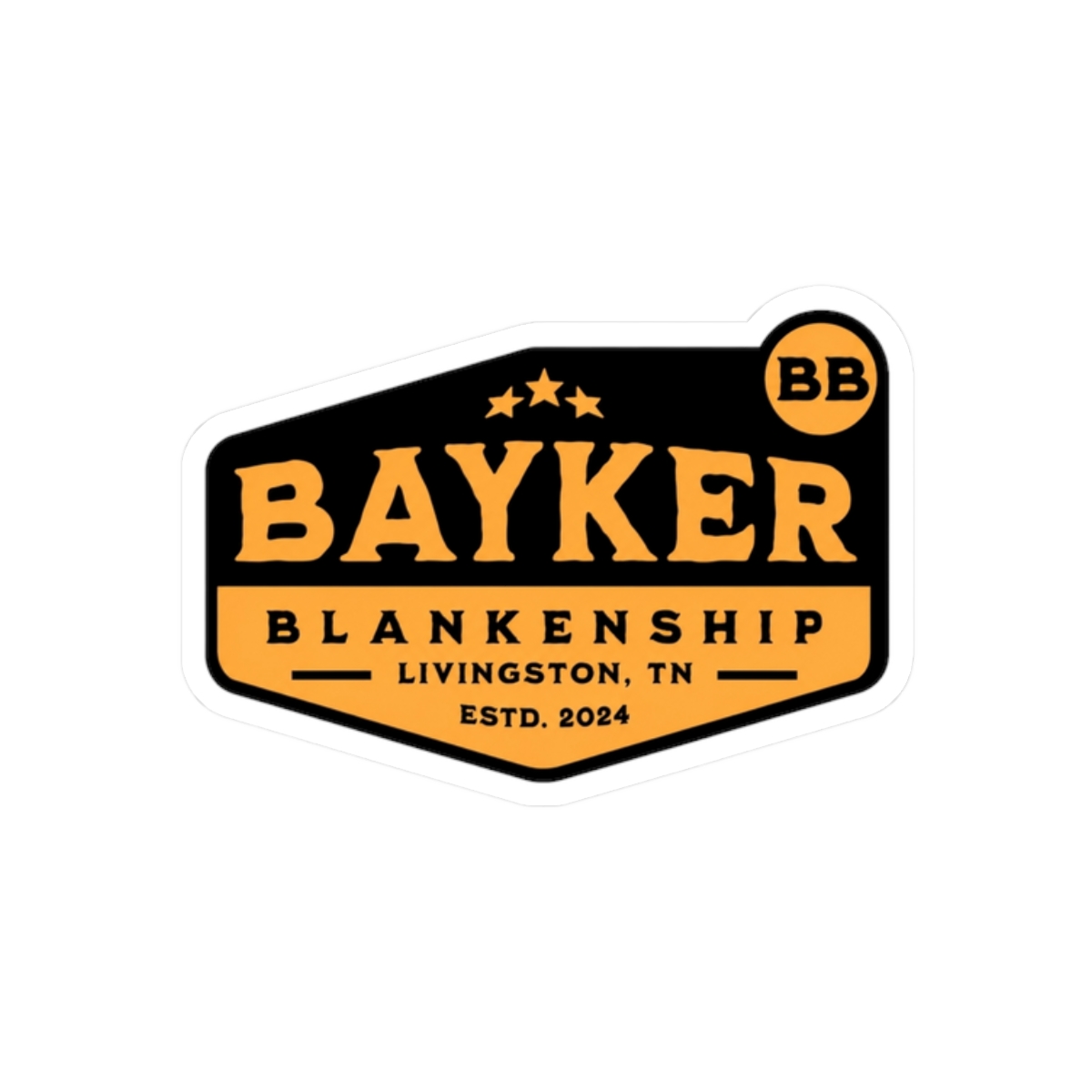 Livingston Sticker | Bayker Blankenship - alternate angle 3, merchandise